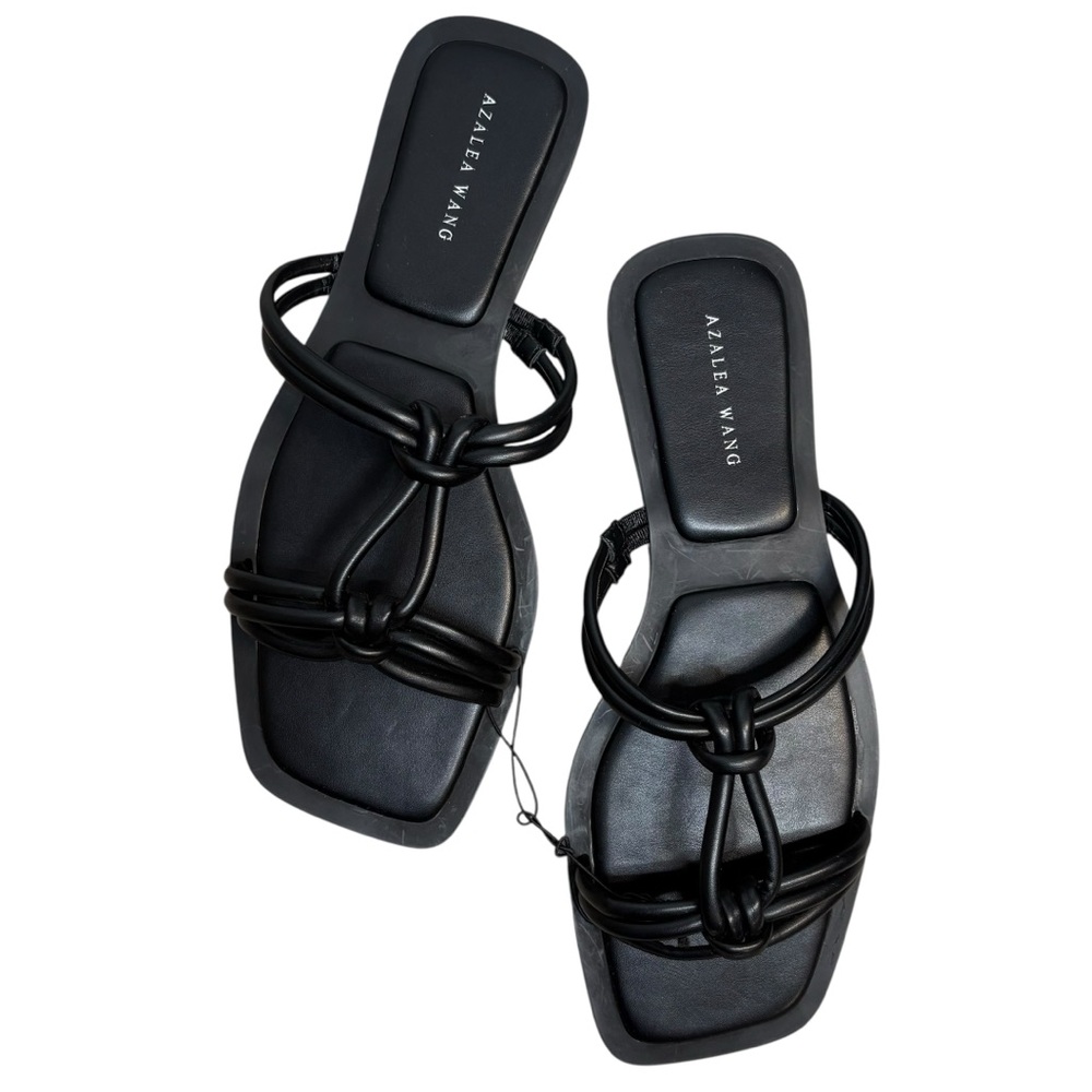 Azalea Wang sandals Black Women's Size 11 Stetson square toe